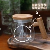 Electric stirring stick, stirring cup, coffee and milk tea stirring spoon, egg beater, glass cup, soy milk milkshake, chicken tail cocktail bar details Picture